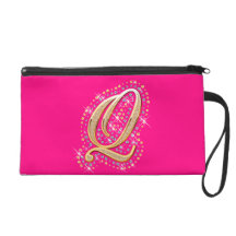 Guld- brev Q - Wristlet