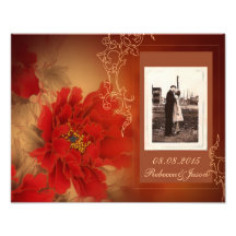 guld- burgundy för modern vintage blom- spara date fotografier