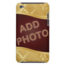 Guld- damastast fotoramipod touch case
