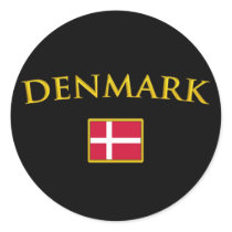 Guld- Danmark Klistermärken