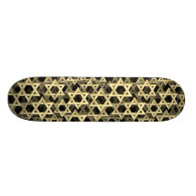 Guld- davidsstjärna anpassad skate board
