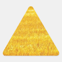 Guld- fält av korn triangle stickers
