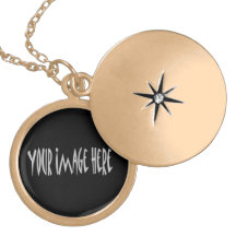 Guld- färdig Locket Anpassningsbar Halsband