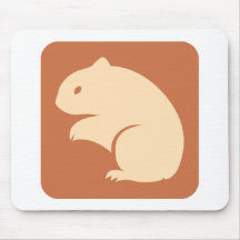 Guld- Hamstersymbol Musmatta