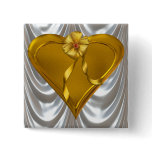 Guld- hjärta och satäng