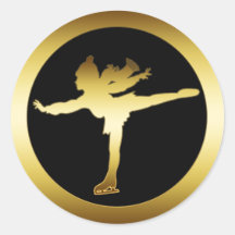 GULD- ISSKATER KLISTERMÄRKE