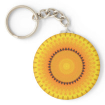 Guld- Kaleidoscope Keychain Nyckel Ringar