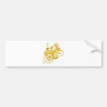 Guld- Mehndi hennakonst Bildekaler