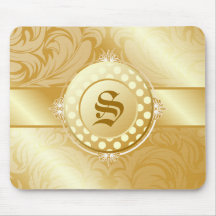 guld- Monogram för socker 311-Superfine Musmatta