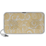 Guld- orange eleganta Paisley PC Högtalare