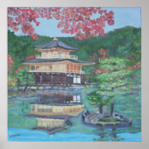 Guld- Pavillion i Kyoto Posters