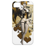 Guld- pokerflicka 2 iPhone 5 hud