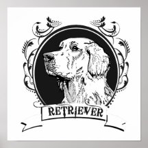GULD- RETRIEVER (2) PRINT
