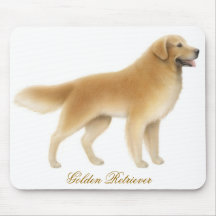 Guld- Retriever Mousepad Musmatta