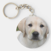 Guld- Retrievervalp Keychain Nyckel Ring