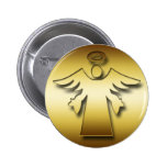 GULD- SKYDDSÄNGEL KNAPP