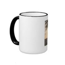 Guld- solnedgångkaffe rånar kaffe kopp