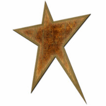 Guld- stjärna acrylic cut out