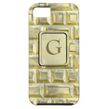 Guld- tegelsten iPhone 5 fodral