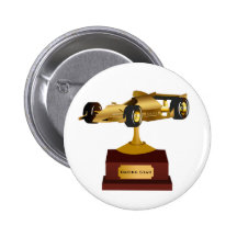 Guld- trofé för tävlingbil pins