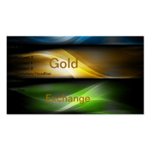 Guld- utbyte visitkort