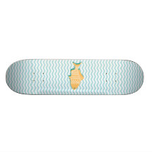 Guldfisk på aquablåttsparre skate board decks