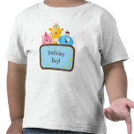 Gullig anpassade för djurfödelsedagpojke t-shirt