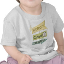 Gullig baby för beställnings- Retro foto T Shirt