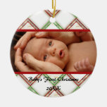 GULLIG baby första jul Jul Dekorationer