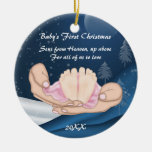 GULLIG baby första jul Jul Dekorationer