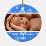 GULLIG baby första jul Jul Dekorationer