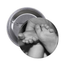 Gullig babyfot pins