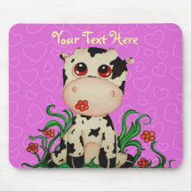 Gullig babykoanpassade Mousepad Musmatta