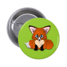 Gullig babyräv pins
