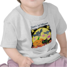 Gullig beställnings- Halloween Kawaii pumpa & vänn Tee Shirt