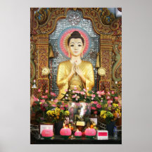 Gullig Buddha affisch