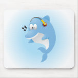 Gullig delfin Mousepad Musmatta