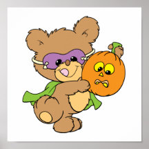 gullig design för halloween superheronalle affischer