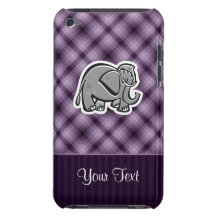 Gullig elefant; Lilor iPod Touch Cover