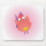 Gullig fisk Mousepad Mus Mattor
