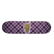 Gullig flodhäst; Lilor Anpassningsbara Skateboard