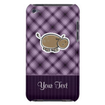 Gullig flodhäst; Lilor iPod Case-Mate Fodraler