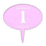 Gullig första Topper för födelsedagflickatårta Cake Topper