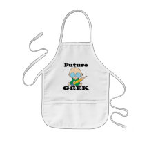 gullig framtida geekvitbebis förkläde