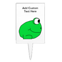Gullig Frog. Tårtdekorationer