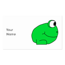 Gullig Frog. Visitkort
