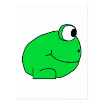 Gullig Frog. Vykort