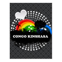 Gullig fruktig Kongofloden Kinshasa Vykort