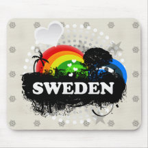 Gullig fruktig sverige musmatta