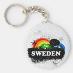 Gullig fruktig sverige nyckel ringar